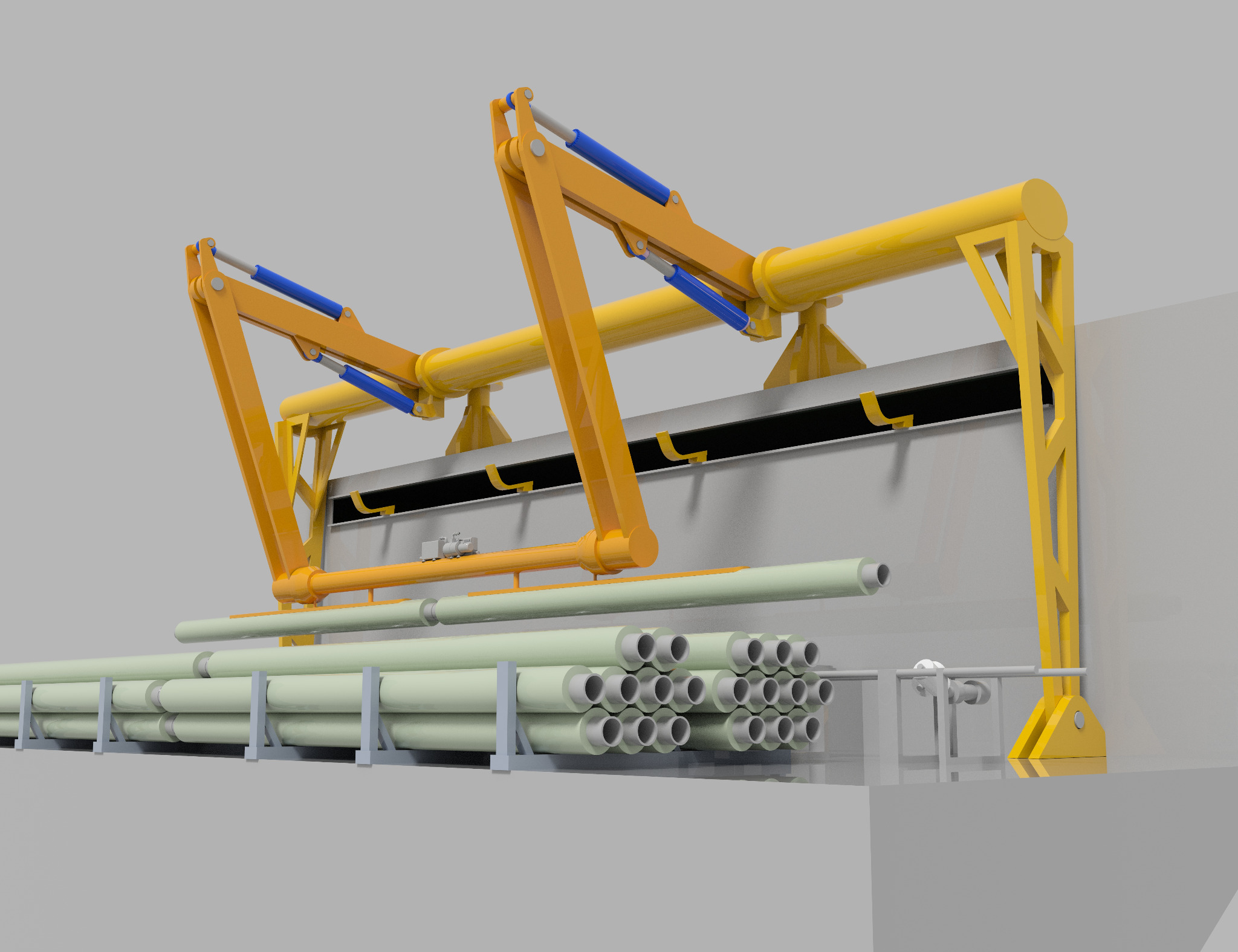Allseas catch-frame engineering, engineering view 2