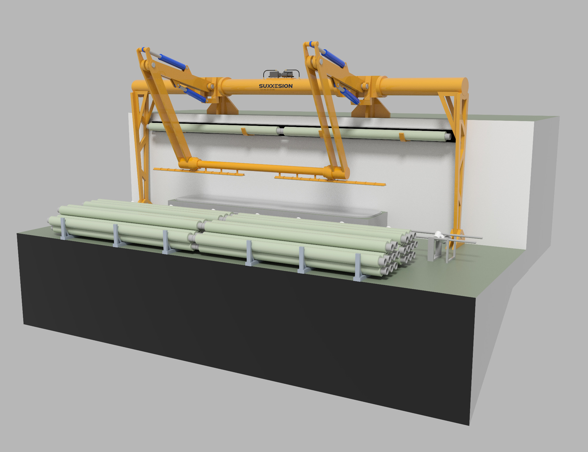 Allseas catch-frame engineering, engineering view 4