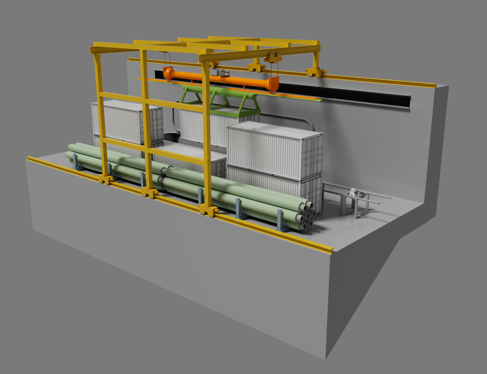 Bridge-crane integration, engineering view 2