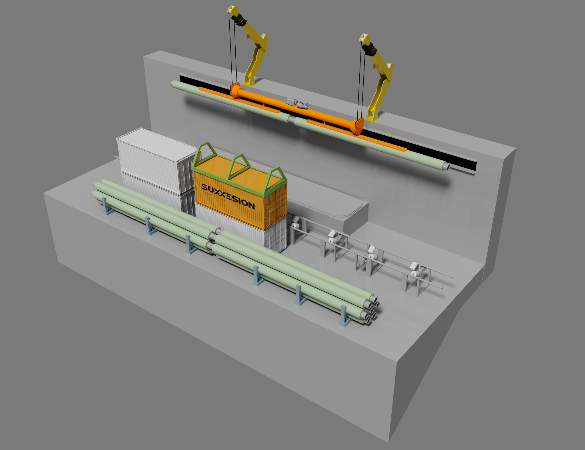 Knuckle handling assemblies, engineering view 1